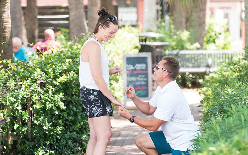 Surprise propsal in Atlantic Beach, Florida