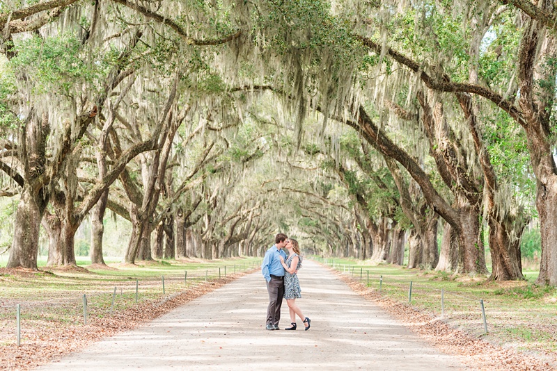 Engagement Photos at Wormsloe Historic Site