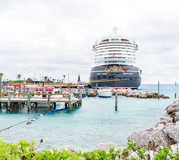Disney Cruise Ship at Castaway Cay