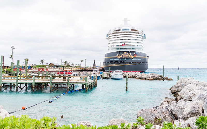 Disney Cruise Ship at Castaway Cay