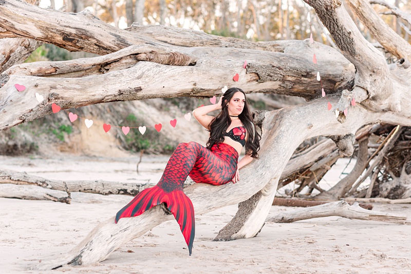 Mary the Mermaid Valentine's Day Branding Session