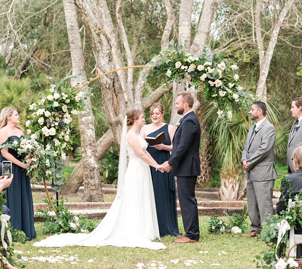 Outdoor ceremony at Howell Park in Atlantic Beach, Florida