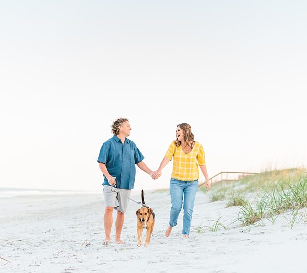 Mike & Brittany | Jacksonville Beach Engagement Portraits in the Spring
