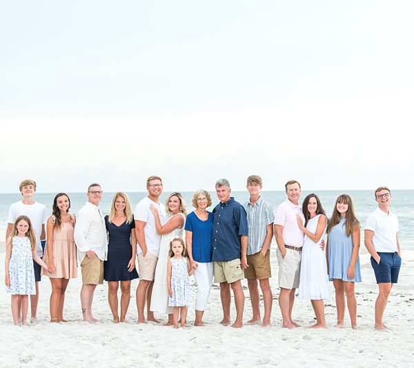 The Kinsley Family | Extended Family Portraits At Crescent Beach Florida
